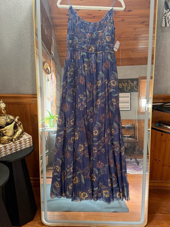 Free People Dresses & Skirts - NWT Free People Navy Floral Maxi Sundress